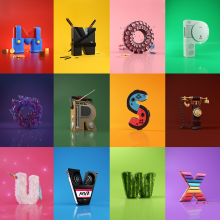 My 3D Alphabet Project. Design, Motion Graphics, 3D, and Graphic Humor project by Marius Visual Arts - 07.05.2021