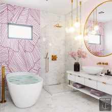 Apartamento rosa. Un proyecto de Arquitectura y Diseño de interiores de Johan Uribe - 20.07.2021