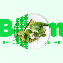 Blum - Cozinha vegana . Un proyecto de Br, ing e Identidad, Tipografía y Diseño de logotipos de Mari | Prismia - 24.02.2022