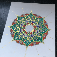 My project in Introduction to Islamic Art: Create Biomorphic Patterns course. Painting, Pattern Design, Drawing, Watercolor Painting & Ink Illustration project by Stacey Kyme - 03.04.2022
