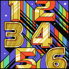 Golden Fresh Numbers. Graphic Design, and Lettering project by Orestes Mora - 02.19.2021