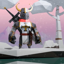 Teutonic Knight. Un proyecto de 3D, Modelado 3D, Videojuegos, Diseño de personajes 3D y Diseño de videojuegos de Tomás Villalta - 08.03.2022