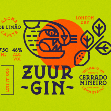 Zuur Gin • Identidade e Embalagem. Un proyecto de Diseño, Ilustración tradicional, Br, ing e Identidad y Packaging de zumberto - 12.03.2022