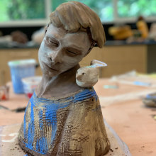 My project for course: Introduction to Clay Figurative Sculpture. Artes plásticas, e Escultura projeto de Veronica Villasenor - 13.03.2022