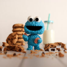 Colazione con Cookie Monster. Publicidade, Fotografia, Fotografia do produto, Fotografia de estúdio, Fotografia para Instagram, To, Art, Food St, e ling projeto de maryscavetta - 17.03.2022