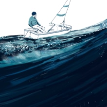 .'La Barca de les veles blanques. Un proyecto de Ilustración, Diseño editorial y Bellas Artes de Blanca Ilustración - 12.05.2021
