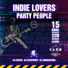 Piezas gráficas on-off promoción Fiesta Indie Lovers. Un proyecto de Música, Diseño gráfico, Diseño Web y Redes Sociales de Sergi Vidal Paris - 15.03.2022
