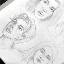 Portrait Sketchbooking Final Project . Un proyecto de Bocetado, Dibujo, Dibujo de Retrato, Dibujo artístico y Sketchbook de AJ Marquiño - 19.03.2022