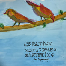 My project for course: Creative Watercolor Sketching for Beginners. Un proyecto de Ilustración tradicional, Bocetado, Creatividad, Dibujo, Pintura a la acuarela y Sketchbook de JC Norte - 15.03.2022