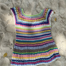 Meu projeto do curso: Técnicas de crochê para criar roupas coloridas. Un proyecto de Diseño de moda, Tejido, DIY, Crochet y Diseño textil de Marina - 23.03.2022