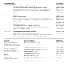 Mi Proyecto del curso: Currículums para creativos: crea tu CV y carta de presentación . Un proyecto de Consultoría creativa, Gestión del Portafolio, Comunicación y Business de Marcela Padilla - 15.03.2022