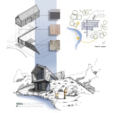 Family House Design - Idea Development. Un proyecto de Diseño, Ilustración tradicional y Arquitectura de David Drazil - 23.03.2022