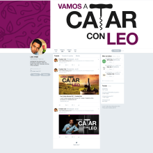 VAMOS A CATAR CON LEO (IDENTIDAD). Een project van  Ontwerp,  Reclame,  Art direction,  Br e ing en identiteit van Carlos Alberto Rangel Hernandez - 01.01.2018