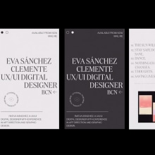 Eva Sánchez Portfolio 2020. Design, UX / UI, Graphic Design, Interactive Design, T, pograph, Web Design, Mobile Design, and Digital Design project by Eva Sánchez Clemente - 03.24.2022