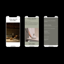 Villalón Studio Website. Design, UX / UI, Graphic Design, Interactive Design, Web Design, Mobile Design, and Digital Design project by Eva Sánchez Clemente - 09.27.2017