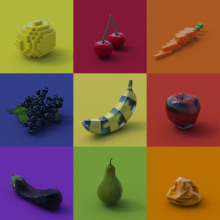 Fruit Series. 3D, and Social Media project by John Bashyam - 03.26.2022