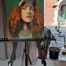 Mi Proyecto del curso: Retratos contemporáneos al óleo. Ilustração tradicional, Artes plásticas, Pintura, Ilustração de retrato, e Pintura a óleo projeto de Bernard - 18.02.2022