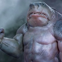 King Shark fan art . 3D, 3D Modeling, Video Games, Concept Art, and 3D Character Design project by Lujan Lujan Chavez - 03.30.2021