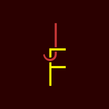 Monograma JF. Un proyecto de Diseño, Diseño gráfico y Diseño de logotipos de Jesus Fernando Flota Vazquez - 31.03.2022