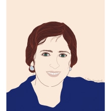 Retrato de Adelaida Garcia Sierra. Design, Ilustração tradicional, Design editorial e Ilustração de retrato projeto de Gloria Garrastazul - 02.04.2022