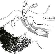Black and white. Ilustración médico-científica. Design e Ilustração tradicional projeto de Gloria Garrastazul - 03.04.2022