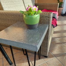 Final project: terrazzo side table. Arts, Crafts, Furniture Design, Making, Interior Design, Interior Decoration, and DIY project by Monika Keser - 04.04.2022