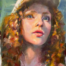 My project for course: Contemporary Oil Portraiture. Un proyecto de Ilustración tradicional, Bellas Artes, Pintura, Ilustración de retrato y Pintura al óleo de Cindy MacDonald - 05.04.2022