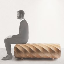Twisted Tables | Twisted Wood textiles. Un progetto di Product design e Textile Design di Tesler + Mendelovitch - 03.04.2022
