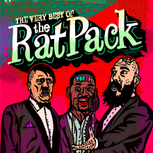 The Rat Pack. Traditional illustration, and Digital Illustration project by woodcutter Manero - 04.10.2022