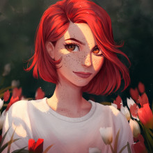 Digital Portraits: Draw Female Characters in Natural Light. Character Design, Digital Illustration, and Portrait Illustration project by RaidesArt - 04.12.2022
