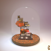 Mi Proyecto del curso: Creación de mundos 3D en miniatura con Procreate y Cinema 4D - La referencia que escogí es de la película de Pixar “COCO”. Un proyecto de 3D y Modelado 3D de Bryan Quevedo - 15.04.2022