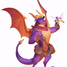 Spyro. Character Design project by Nicholas Kole (nkole) - 04.20.2022