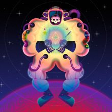 The Ethstronaut NFT. Traditional illustration, and Vector Illustration project by Salmorejo studio - 04.20.2022