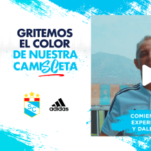 Grita el color de nuestra camiSCeta -  Sporting Cristal / Adidas. Programming, and Web Development project by Victor Alonso Pérez Lupú - 04.09.2022