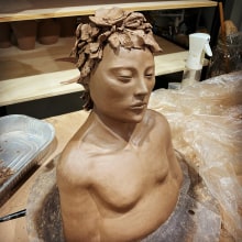 My project for course: Introduction to Clay Figurative Sculpture. Artes plásticas, Escultura, e Cerâmica projeto de Laura Cromwell - 14.04.2022