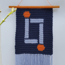 Mi Proyecto del curso: Intarsia crochet: teje tus propios tapices. Un progetto di Moda, Fashion design, Interior Design, Fiber Art, DIY, Uncinetto e Textile Design di Elena Rodríguez Fajardo - 14.09.2021