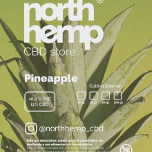 Northhemp CBD Bilbao / Pegatinas Variedades. Design, and Packaging project by Gris - 04.25.2022