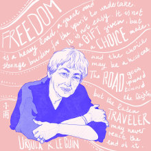 Women's Day - Ursula K Le Guin. Un proyecto de Ilustración tradicional de Adriana Zurera - 27.04.2022