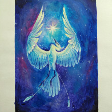 My project for course: Acrylic Illustration: Create a Magical Universe . Traditional illustration, Painting, Creativit, Acr, and lic Painting project by Ana M. Pavlov - 04.29.2022