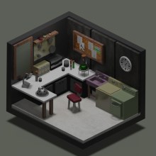 Rick & Morty's laboratory . 3D, Design de interiores, TV, e Modelagem 3D projeto de Alessia Meoli - 30.04.2022
