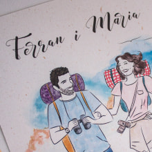 Ferran & Maria. Un proyecto de Diseño, Ilustración tradicional, Diseño de personajes y Eventos de Àngela Machí - 26.05.2018