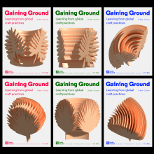 Crafts Council Gallery, Gaining Ground exhibition. Illustration, Motion Graphics, Br, ing & Identit project by Rejane Dal Bello - 05.06.2022