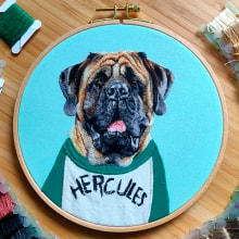 Hercules. Embroider, Sewing, and Decorative Painting project by Santo Cielo - 05.03.2022