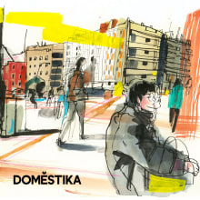Mi Proyecto del curso: Sketching urbano: dibuja tu ciudad en movimiento. Un proyecto de Ilustración, Bocetado, Dibujo, Pintura a la acuarela, Ilustración arquitectónica y Sketchbook de Inma Serrano - 06.05.2022