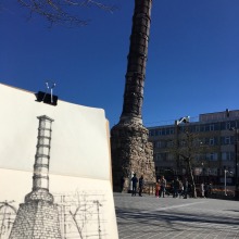 Urban Sketching. Architecture, Sketching, and Sketchbook project by Saleh Alenzave - 05.06.2022
