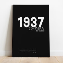 75º Aniversario del Bombardeo de Gernika . Design, Traditional illustration, and Poster Design project by Jokin Fernández - 05.07.2022