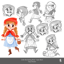 Little Red Riding Hood. Traditional illustration, Character Design, Children's Illustration, and Narrative project by Tatiana Orantes - 05.10.2022