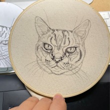 My project for course: Realistic Embroidery Techniques. Traditional illustration, Embroider, Textile Illustration, and Textile Design project by Zueia Lu - 05.11.2022