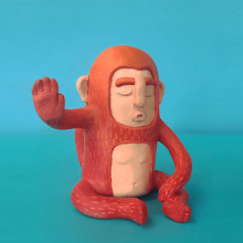 Chango ohhhhm Art Toy. Design de personagens, Escultura, Design de brinquedos, To, e Art projeto de JPablo Matz - 23.02.2022