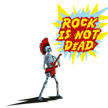 Rock is not dead . Un proyecto de Ilustración tradicional, Creatividad, Dibujo, Ilustración digital y Dibujo digital de Andrés Arboleda - 13.05.2022